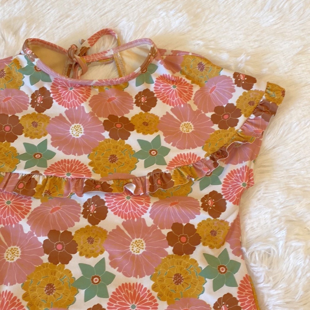 NEW Carolina K x Anthropologie MUESTRA Floral Vintage Inspired One Piece Small - Picture 4 of 9